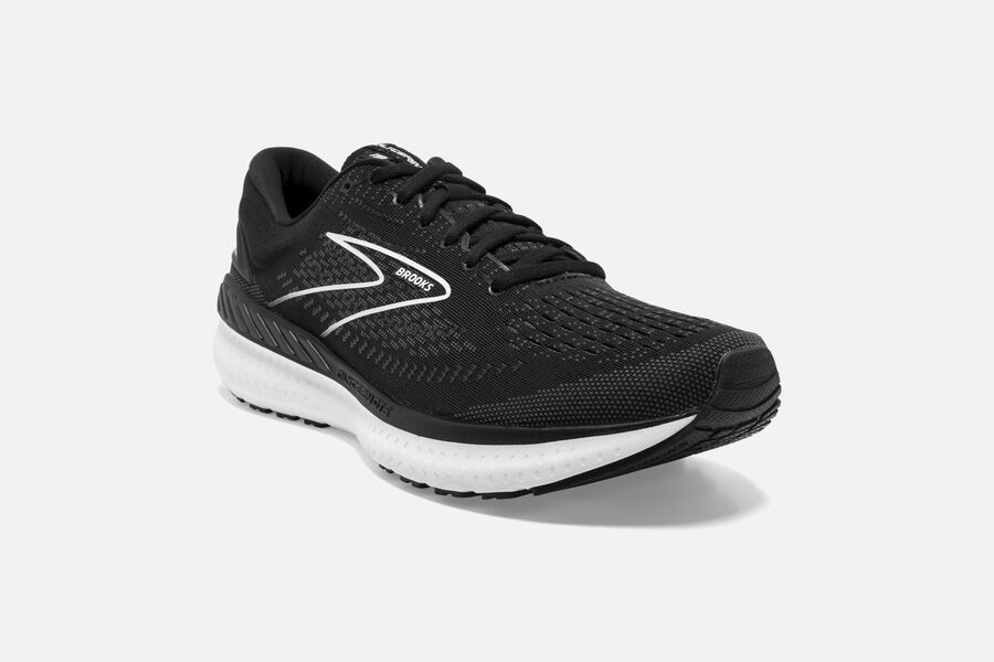 Brooks Glycerin Gts 19 Road Loopschoenen Dames - Zwart/Wit - 713940JAD